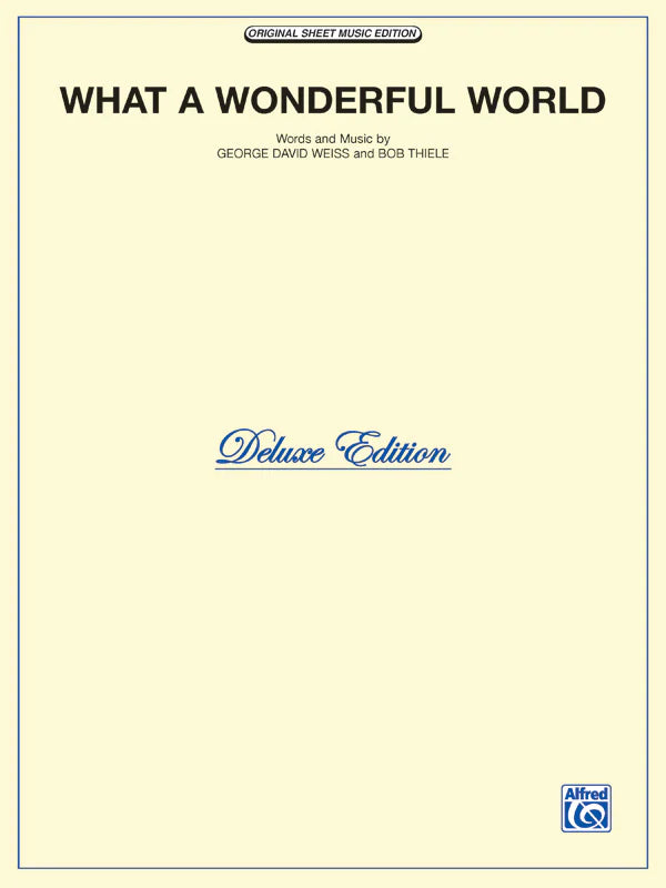 Louis Armstrong: What a Wonderful World - Piano/Vocal/Chords Sheet