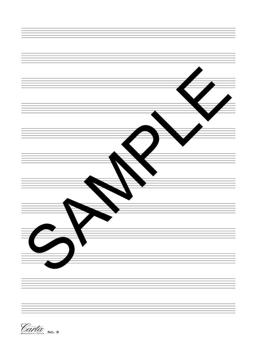 Carta Manuscript Paper No. 9 – Basic