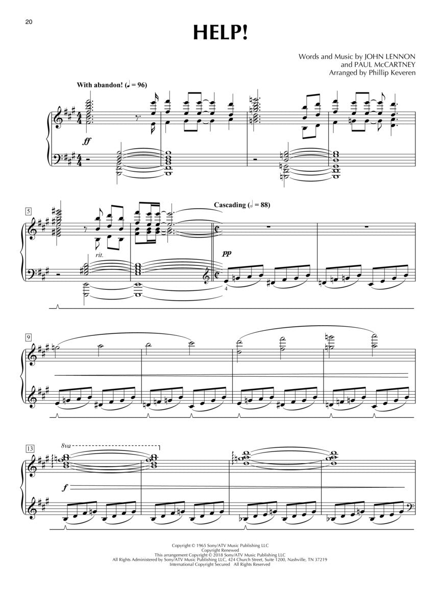 The Beatles, Recital Suites for Pianoforte - Phillip Keveren