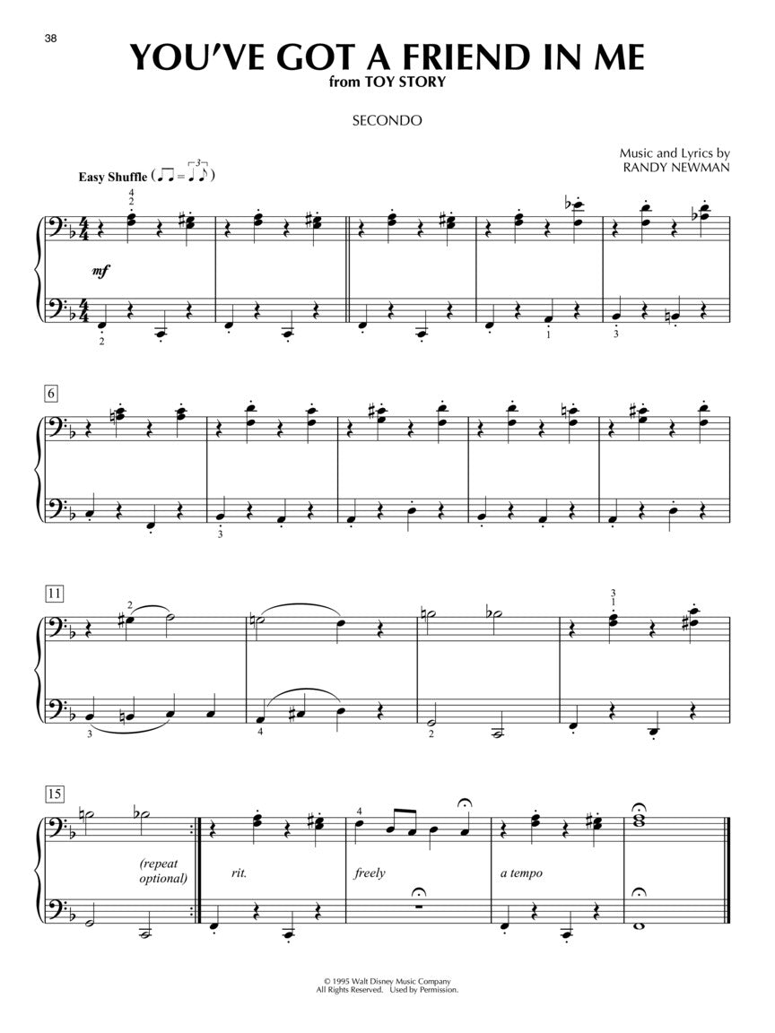 Favorite Disney Songs for Piano Duet (1 Piano, 4 Hands)