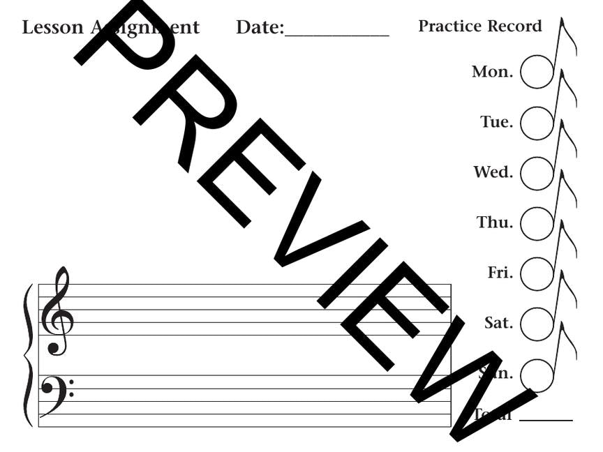 Hal Leonard - My Practice Record