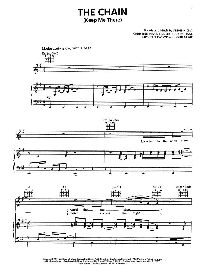 Fleetwood Mac - Anthology - Piano/Vocal/Guitar