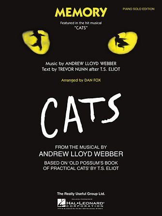 Memory (From Cats) - Piano Solo Sheet