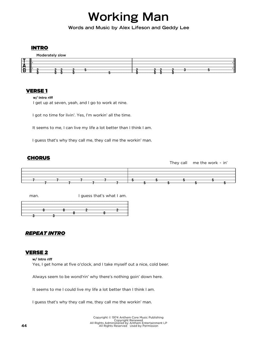 Hard Rock– Really Easy Guitar