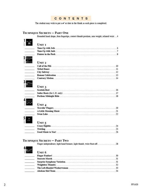 Accelerated Piano Adventures for the Older Beginner – Technique and Artistry, Book 1