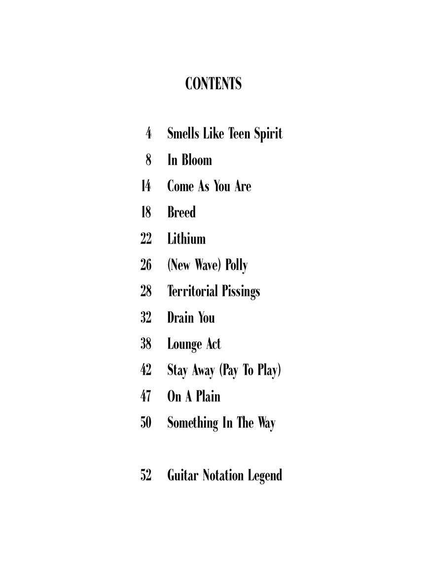 Nirvana – Nevermind: Revised Edition - Guitar Recorded Versions TAB
