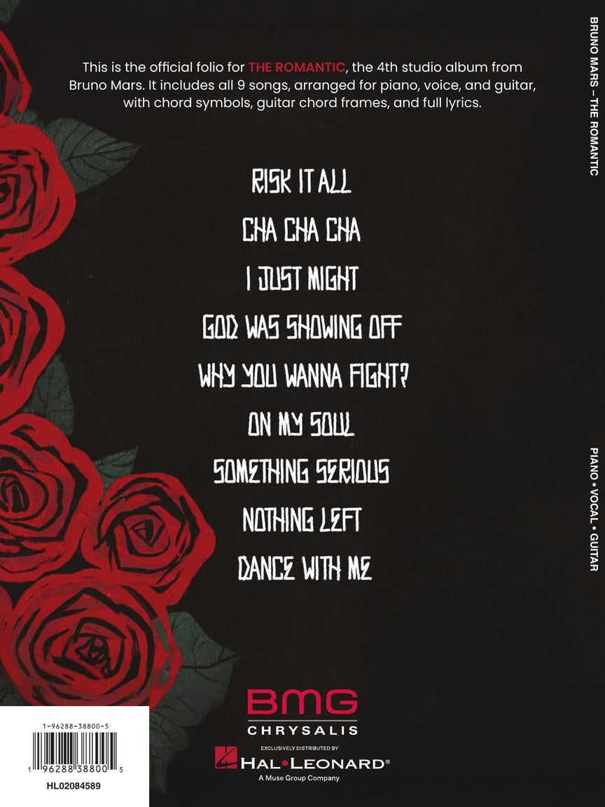 Bruno Mars – The Romantic - Piano/Vocal/Guitar