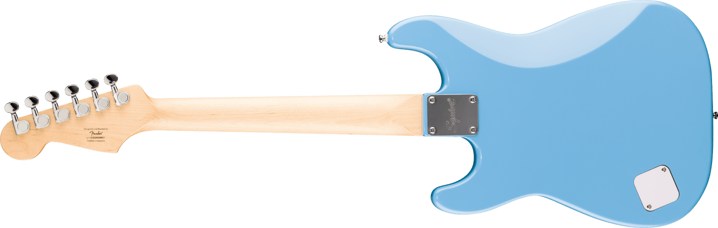Squier Mini Stratocaster®, Maple Fingerboard, White Pickguard, California Blue