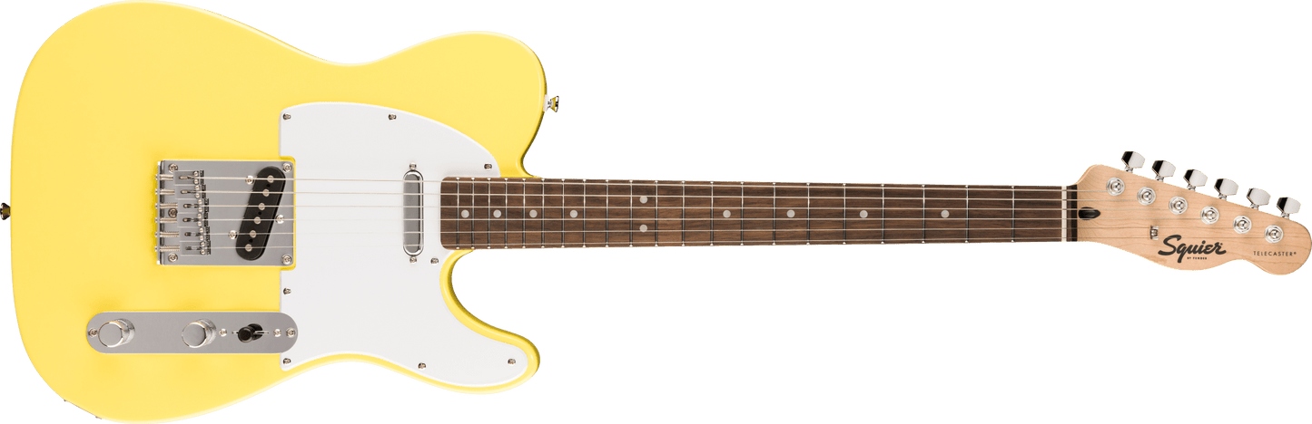 Squier Squier Sonic® Telecaster®, Laurel Fingerboard, White Pickguard, Canary Yellow