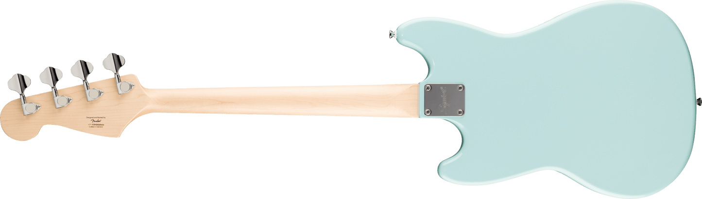 Squier Sonic® Bronco™ Bass, Laurel Fingerboard, White Pickguard, Daphne Blue