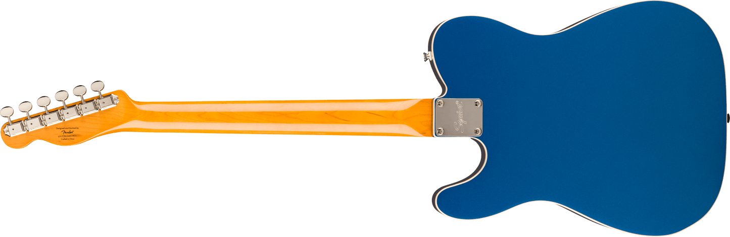 Squier Classic Vibe™ Custom Telecaster® SH with Bigsby, Parchment Pickguard, Lake Placid Blue