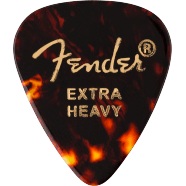 Fender Classic Extra Heavy Celluloid Picks, 351 Shape - 12 Pack