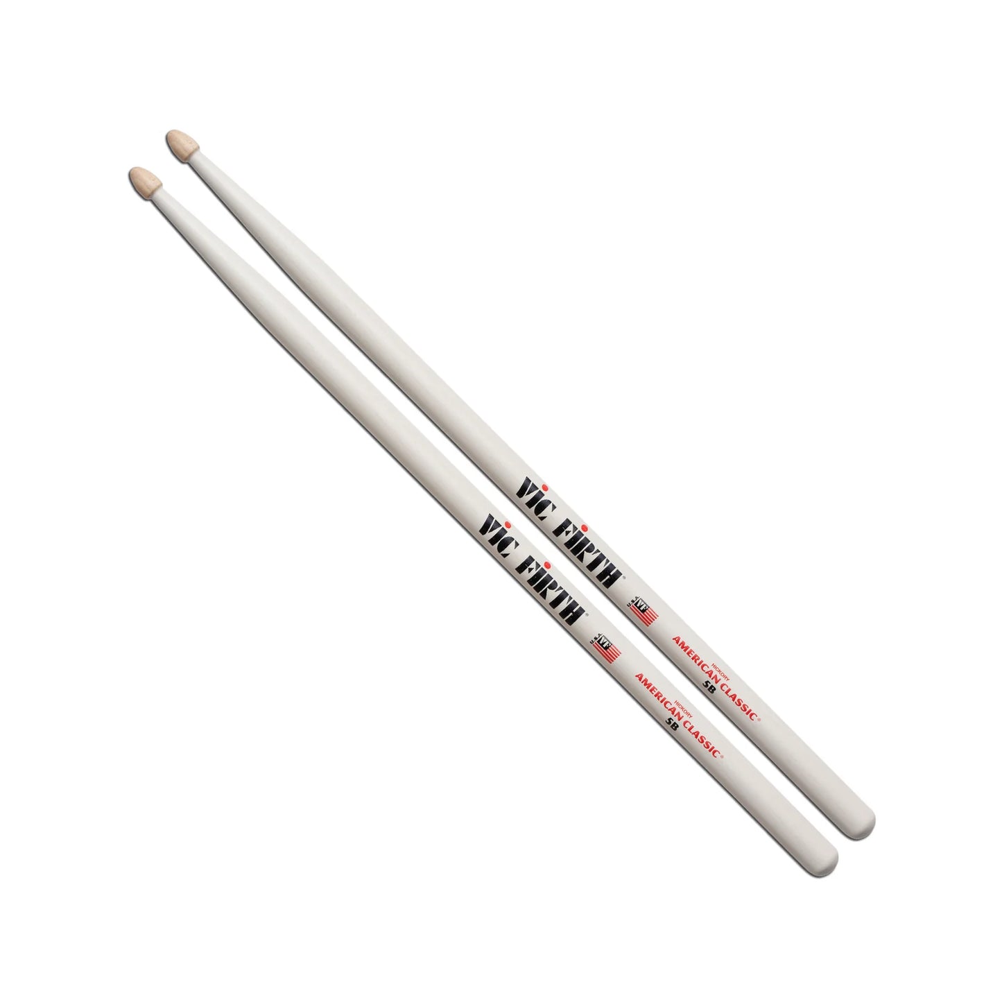 Vic Firth American Classic® 5B White Drumsticks Wood Tips