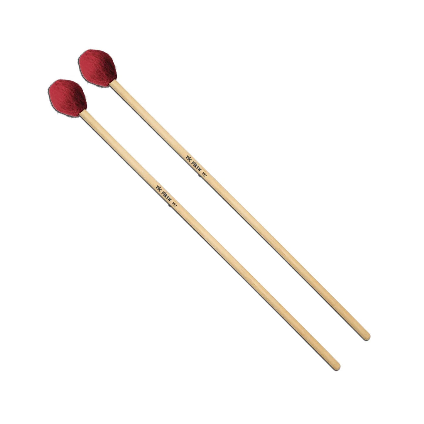 Vic Firth M2 - American Custom Keyboard - Medium, Red Yarn Mallets