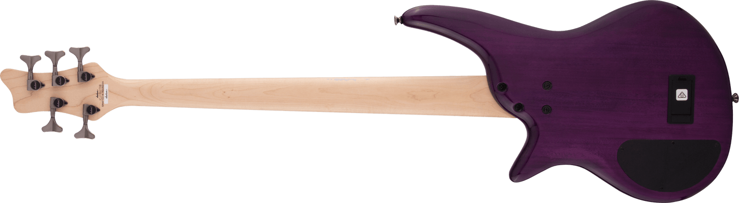Jackson JS Series Spectra Bass JS3QV, Laurel Fingerboard, Purple Phaze