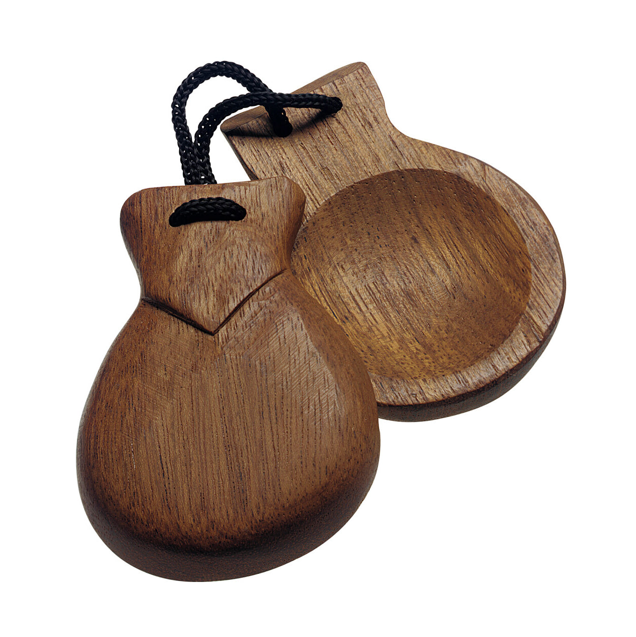 Wooden castanets pair