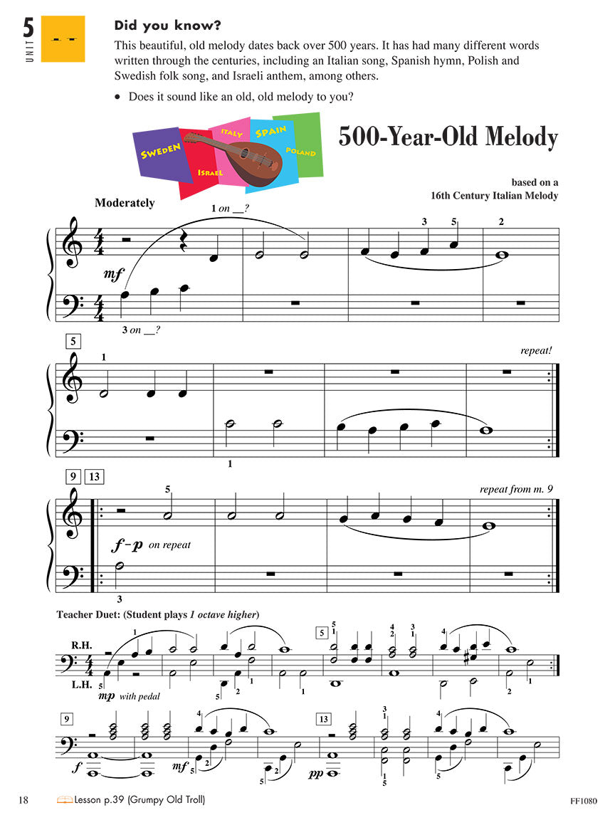 Faber Piano Adventures Level 1 – Performance, 2nd Edition by Hal Leonard