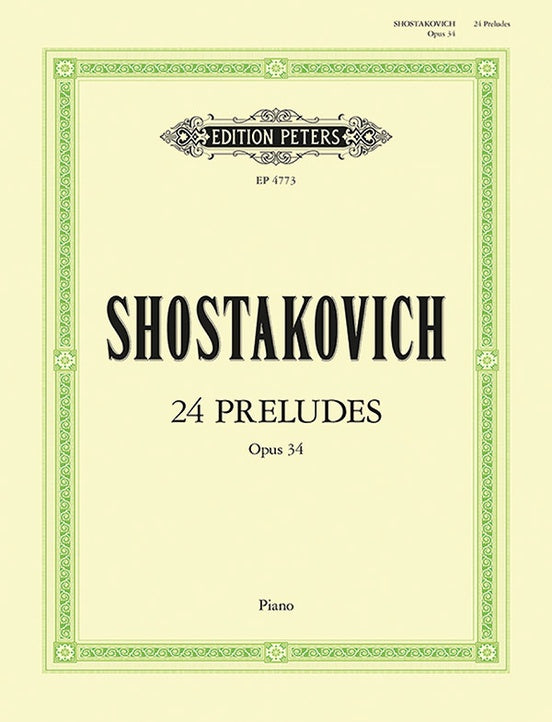 Shostakovich: 24 Preludes, Op. 34 - Edition Peters