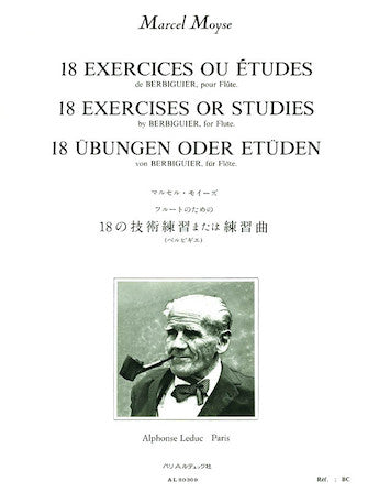 Moyse - 18 Exercices ou Etudes de Berbiguier for Flute