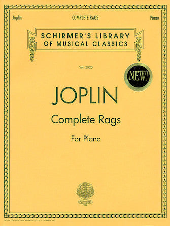 Joplin - Complete Rags - Schirmer Library of Classics