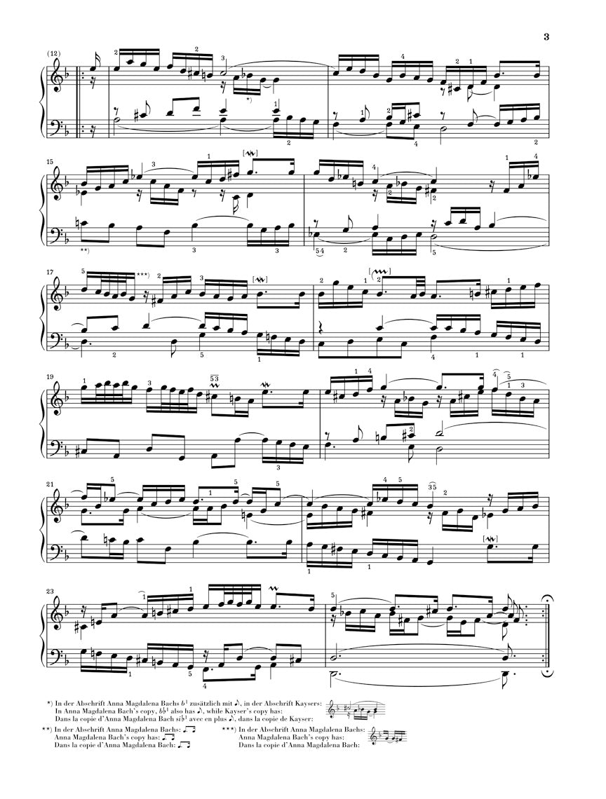Bach: French Suites BWV 812-817 (Revised Edition) - Henle Urtext