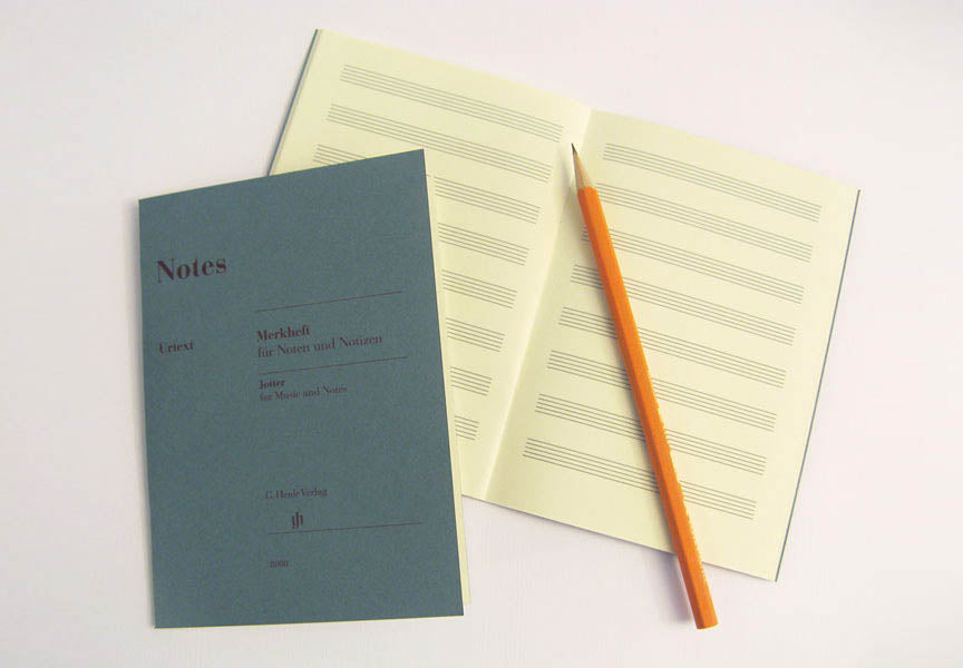 Notes: A Miniature Booklet of 8-Stave Manuscript Paper - Henle