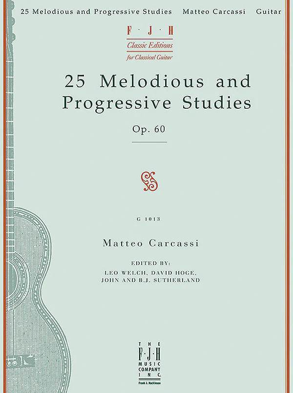 Carcassi - 25 Melodious and Progressive Studies, Op. 60