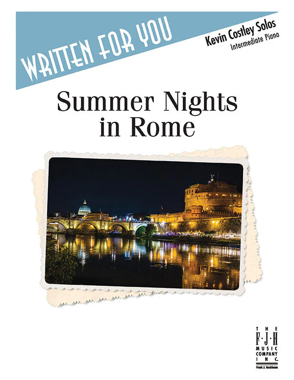 Costley - Summer Nights in Rome: Intermediate - Piano Solo Sheet