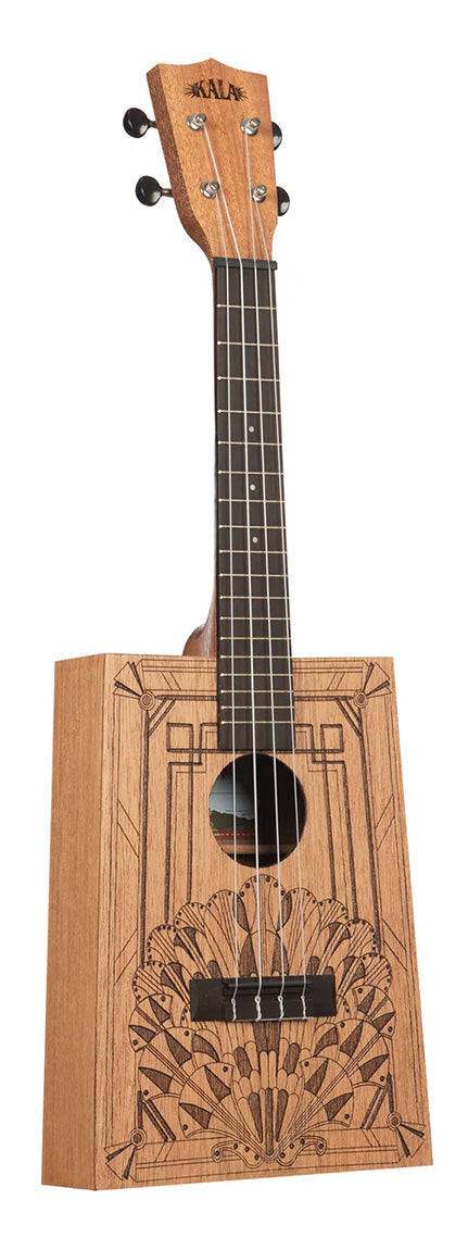 Kala Art Deco Cigar Box Concert Ukulele, KA-CB-DECO-C