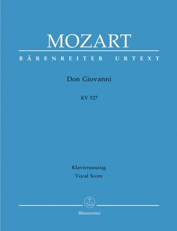 Mozart - Don Giovanni, K. 527 - Vocal Score - Barenreiter