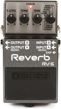 BOSS RV-6 Reverb pedal