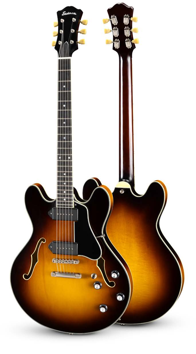 Eatman T60/TV TRUETONE VINTAGE SUNBURST thinline electric Guitar
