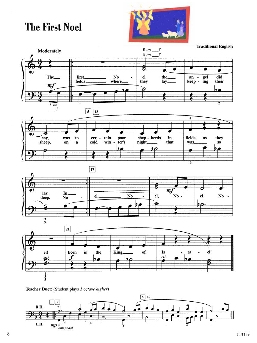 Faber Piano Adventures - Level 2A – Christmas Book, by Hal Leonard