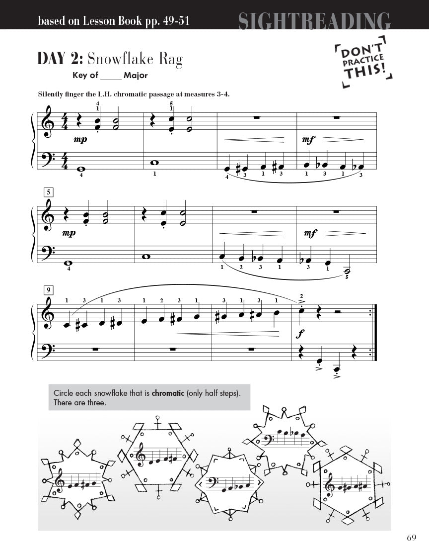 Faber Piano Adventures - Level 3A - Sightreading Book