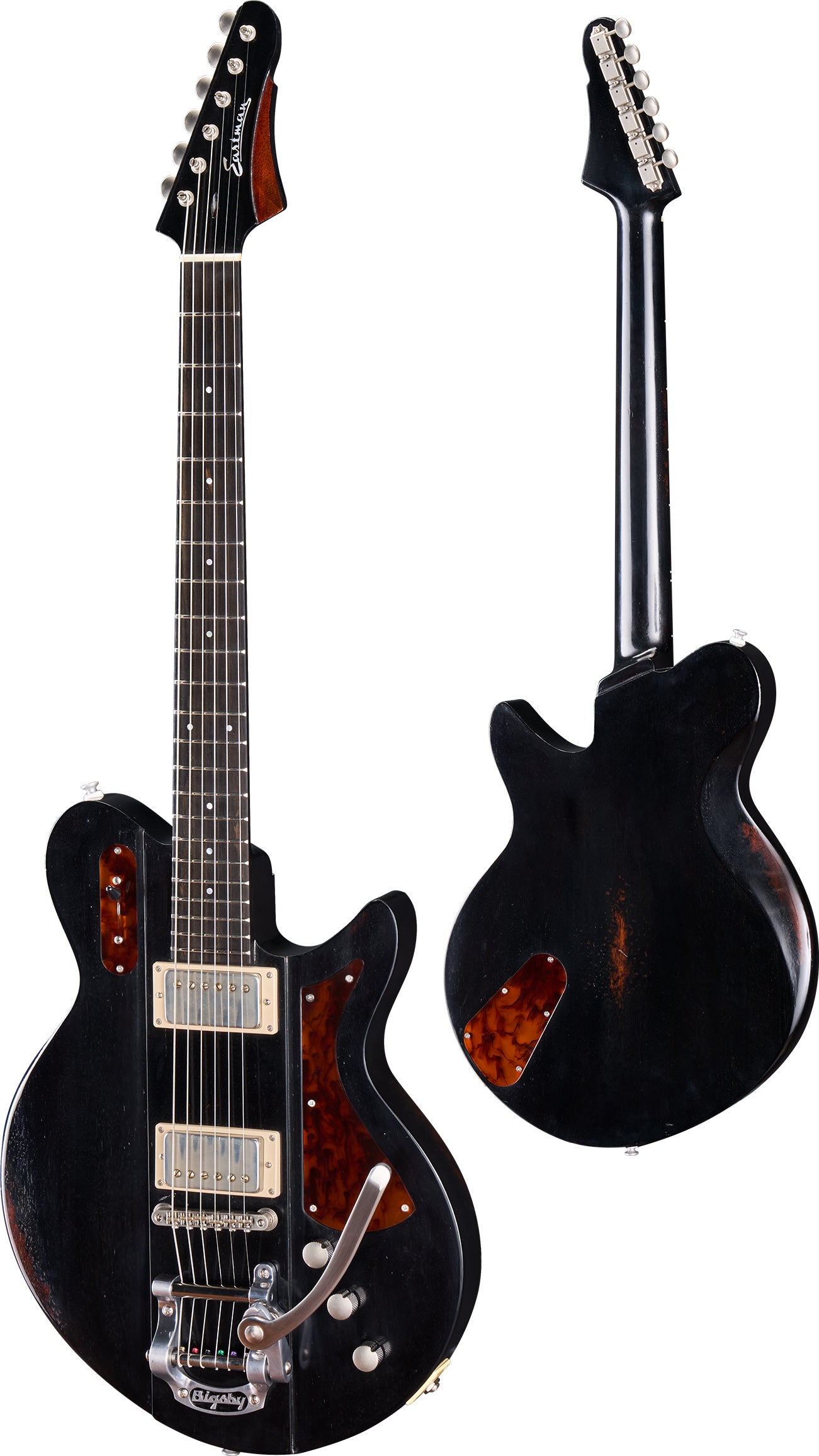 Eastman Juliet/v Bigsby Electric Guitar Antique Varnish Black