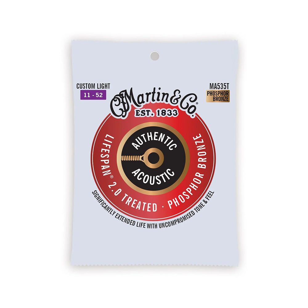 Martin MA535T Authentic Acoustic SP® Guitar Strings 80/20 Phosphor Bronze