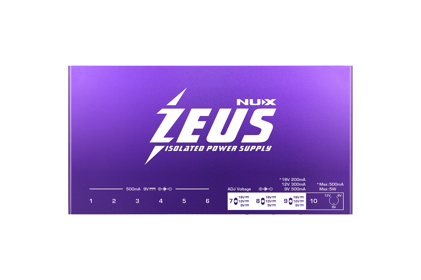 NUX Zeus 10-Port Isolated DC Power Supply – Portland Music Company NUX Zeus 10-Port Isolated DC Power Supply – Portland Music Company
