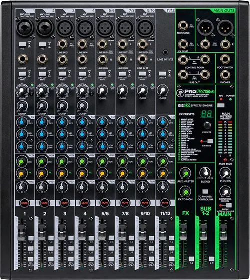 Mackie ProFX12v3 12-Channel Professional Analog Mixer with USB Mackie ProFX12v3 12-Channel Professional Analog Mixer with USB