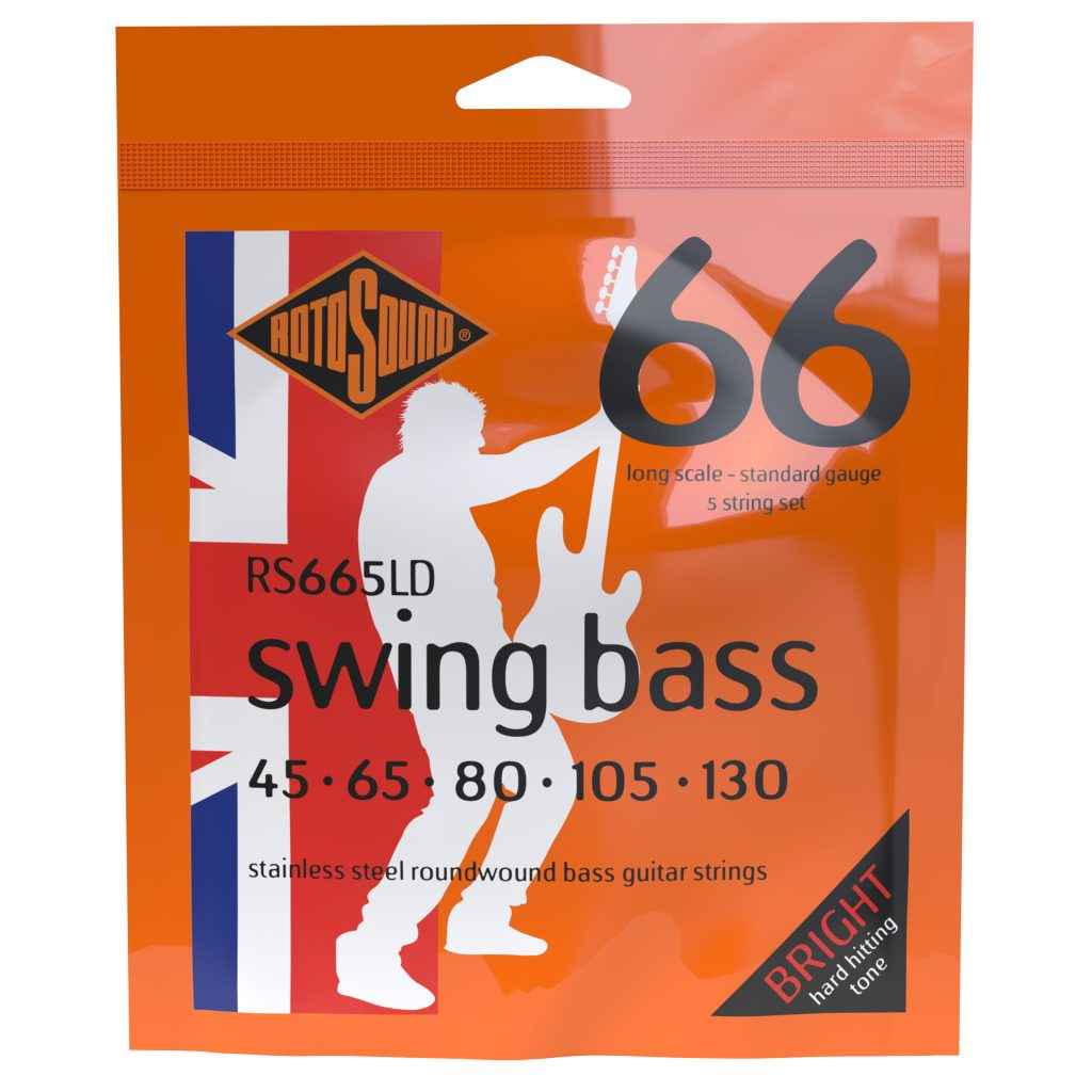 Rotosound RS665LD Swing Bass 66 5-String Standard 45-130 Bass Strings