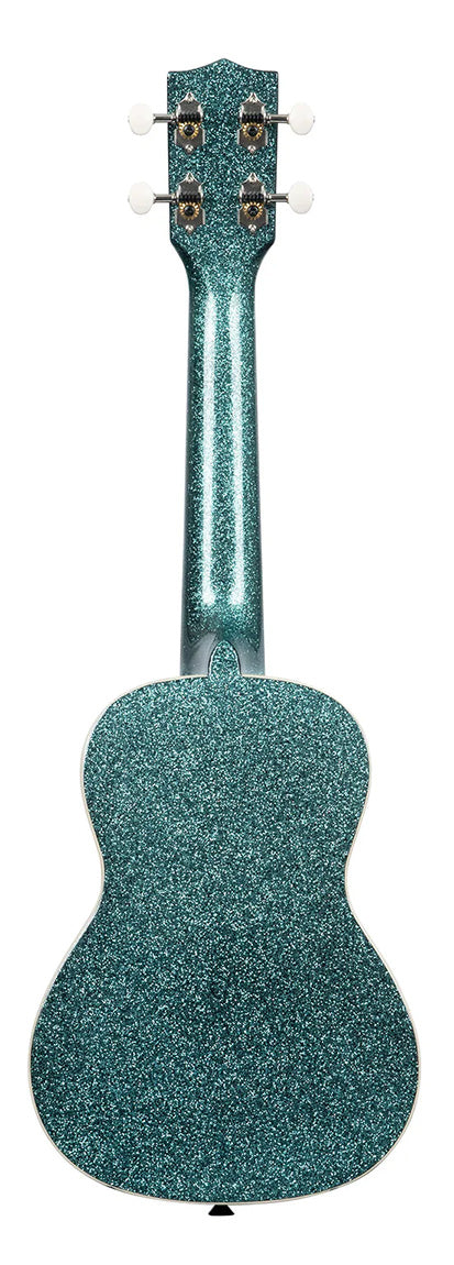 Kala Rhapsody in Blue Sparkle, Concert Ukulele, KA-SPRK-AQUA