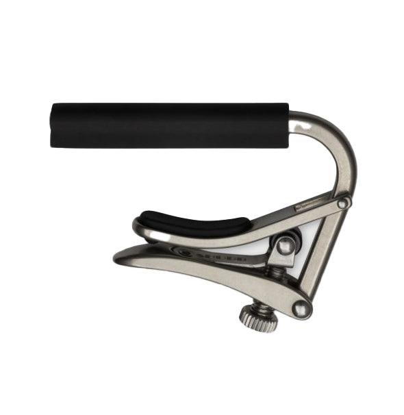 Shubb Standard Capo C2n ,For nylon string guitars. Wide, flat fretboard. Brushed nickel finish.