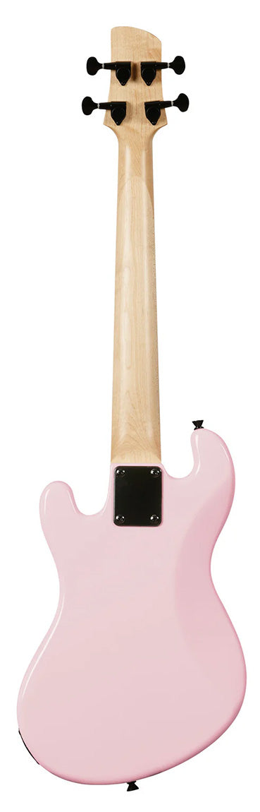 Kala Solid Body 4-String Pale Pink Fretted U•BASS, UBASS-SB-LP-FS