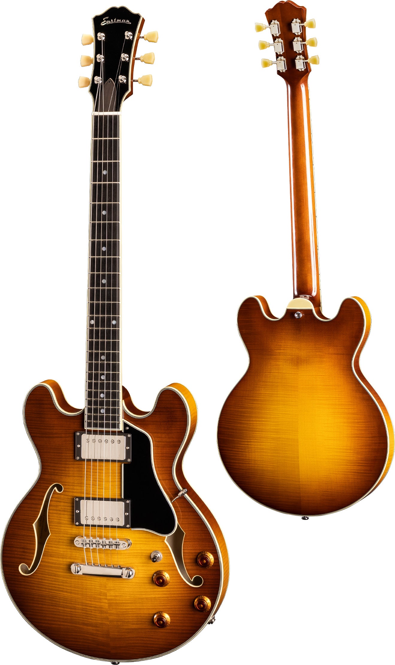 Eastman T484-GB Thinline Electric Guitar Goldburst