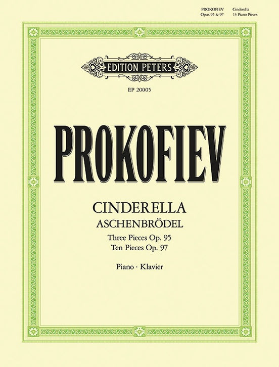 Prokofiev: Cinderella: 13 Pieces for Piano Op. 95, Op. 97 (Aschenbrödel) - Edition Peters