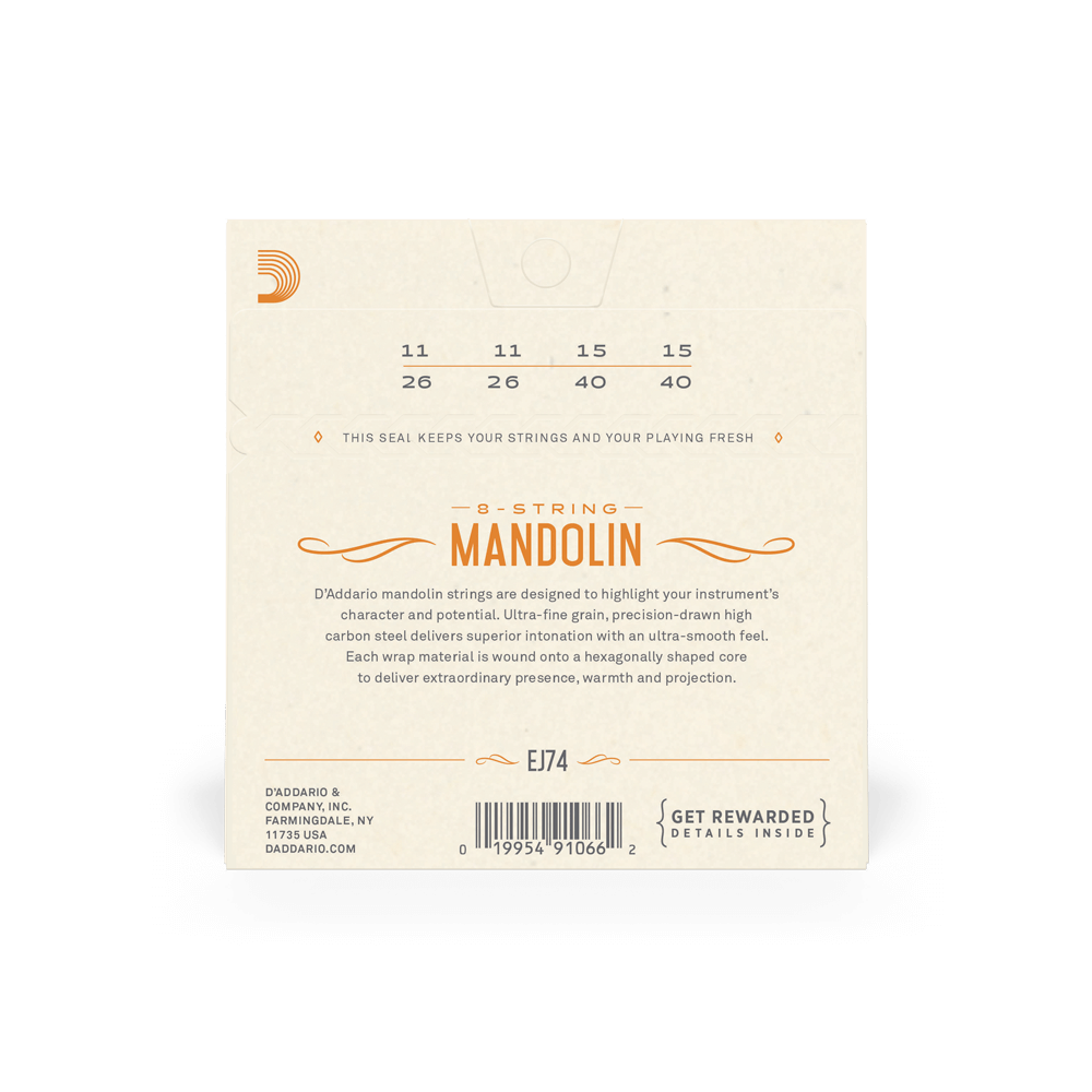 Daddario EJ74 Mandolin Strings Medium Set