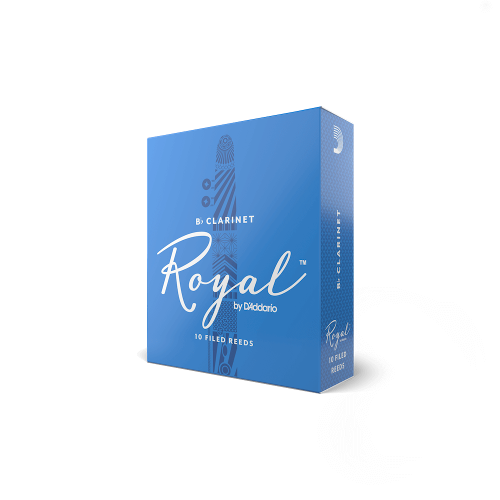 ROYAL BY D'ADDARIO Bb CLARINET REEDS Strength 2.5, 10-Pack