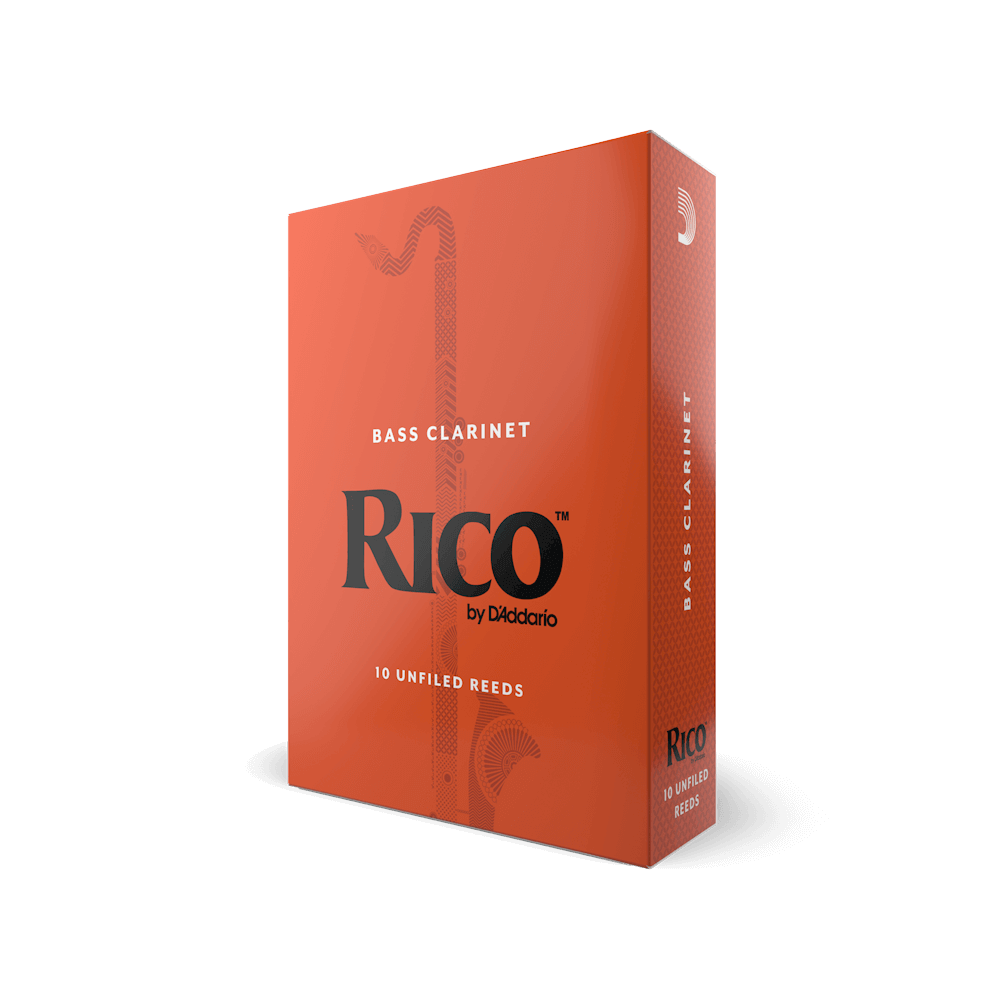 RICO BY D'ADDARIO BASS CLARINET REEDS Strength 2.5, 10-Pack