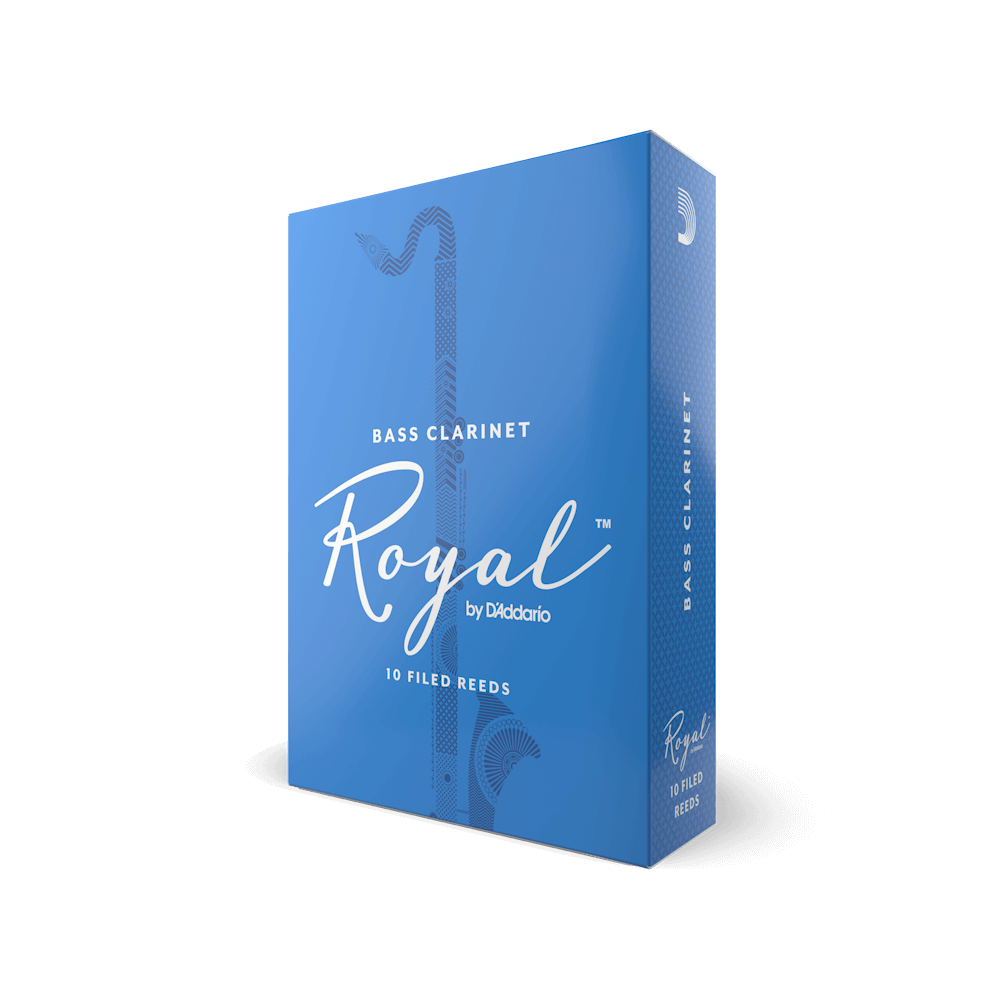 ROYAL BY D'ADDARIO BASS CLARINET REEDS Strength 2.5, 10-Pack