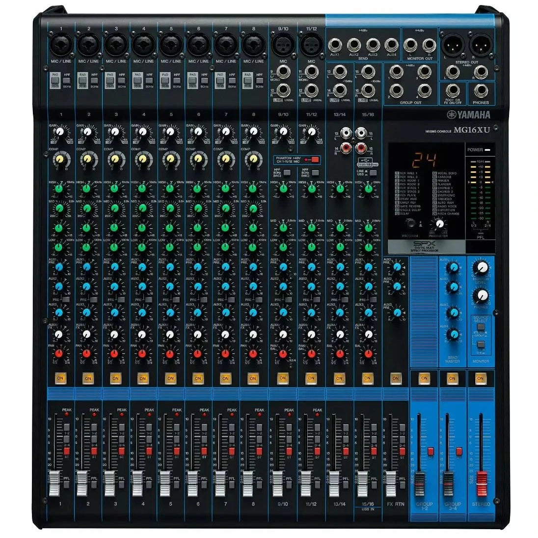 Yamaha MG16XU 16-Channel Mixer with USB and Effects