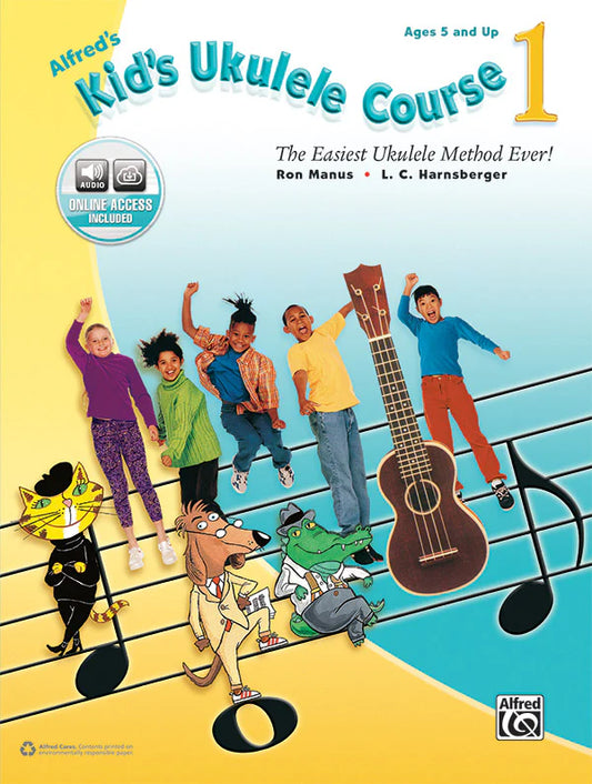 Alfred's Kid's Ukulele Course 1: Ukulele Book & Online Audio